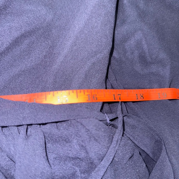 AW. BRIDAL navi blue v neck and v back size 12 formal flowy lightweight dress - Picture 10 of 11